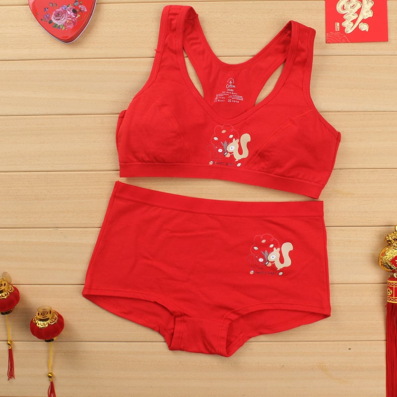 Set de sutiene cu spate în formă de I, susținere laterală, cupe subțiri modelate, 95% bumbac