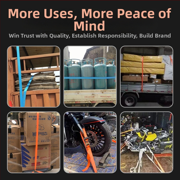 Товарен стягащ ремък с ratchet натяжител — полиестер, вид: лента, марка Carjay/Kajiayi