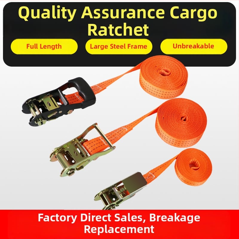 Rakományrögzítő heveder ratchet feszítővel – Poliészter, típus: heveder, márka Carjay/Kajiayi