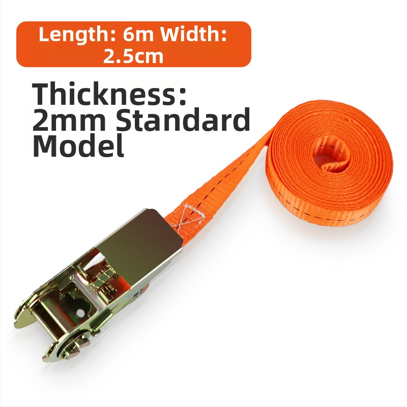 Товарен стягащ ремък с ratchet натяжител — полиестер, вид: лента, марка Carjay/Kajiayi