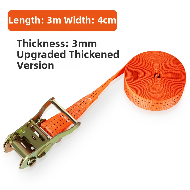 Товарен стягащ ремък с ratchet натяжител — полиестер, вид: лента, марка Carjay/Kajiayi