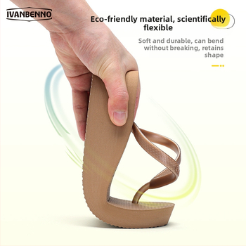 Női flip-flop 5 cm-es klinikus sarokkal, vastag talppal, EVA felsőrésszel, gumírozott talp, kerek orr