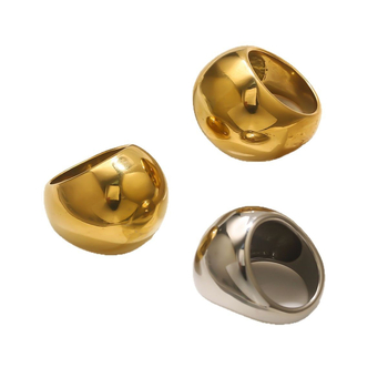 Prsten od nehrđajućeg čelika s geometrijskim oblikom, elektroplating, marka Yuwei, stil osobnostni trend