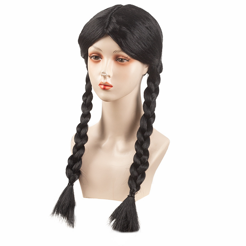 Perika s dvostrukim repom, ručno tkana, materijal K silk/p silk, bez perm ili boje