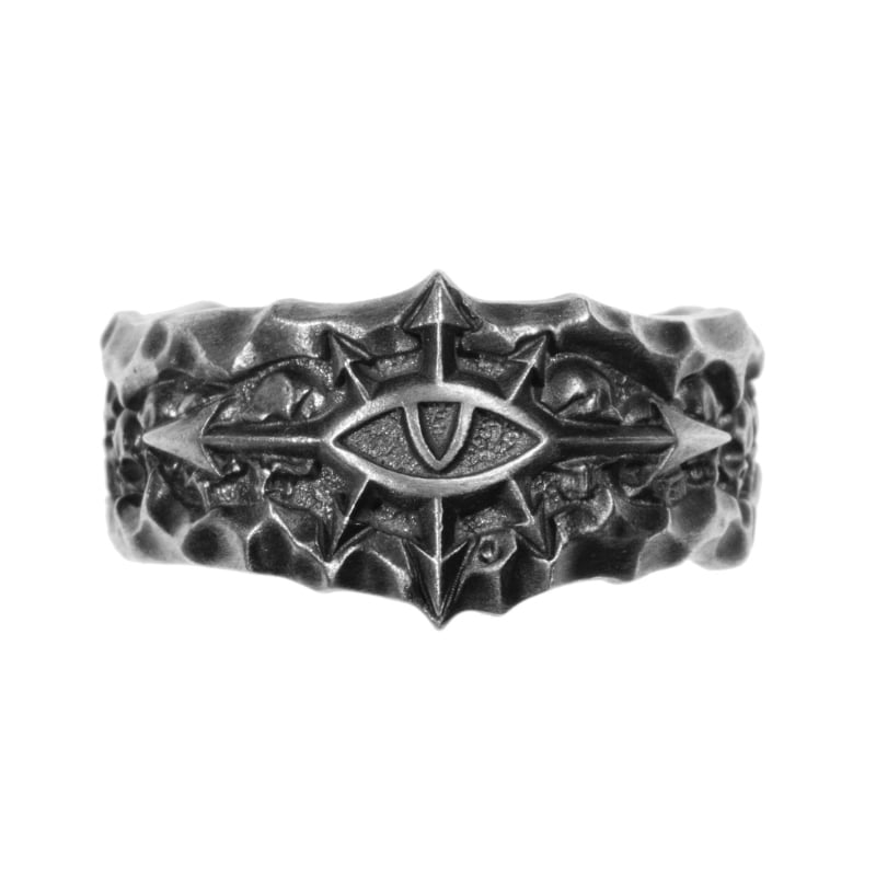 Otvoreni prsten za muškarce, retro Starforged, Abaddon grb, bakar, elektroplatiranje, porijeklo Shanwei, unisex