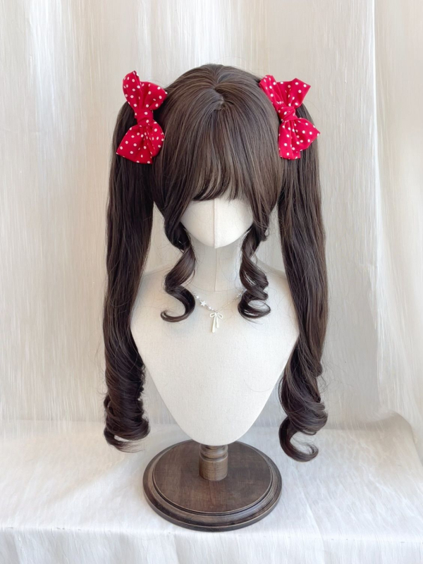 Ponytail perika s klipom, odvojiva Lolita dvostruka repa – vlakna visoke temperature, mehanizam, model MGA-Y0032+2107, za dame
