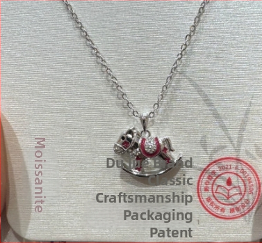 Colier Anul Calului 2026, Argint 925, Moissanit micro-incrustat, pentru femei