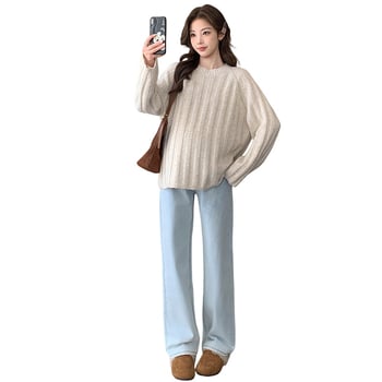 Pulover pentru gravide cu glugă - Iarna 2025, fibră acrilică cu până la 30% elastan, croială lejeră, mâneci lungi