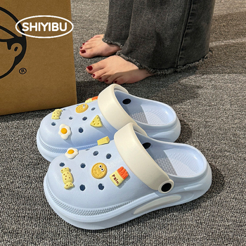 Unisex Crocs-stil papuče s 3–5 cm debelim EVA potplatom, EVA gornji dio i potplat, injekcijsko oblikovana potplata, vodootporne, protuklizne, prozračne za svakodnevnu uporabu