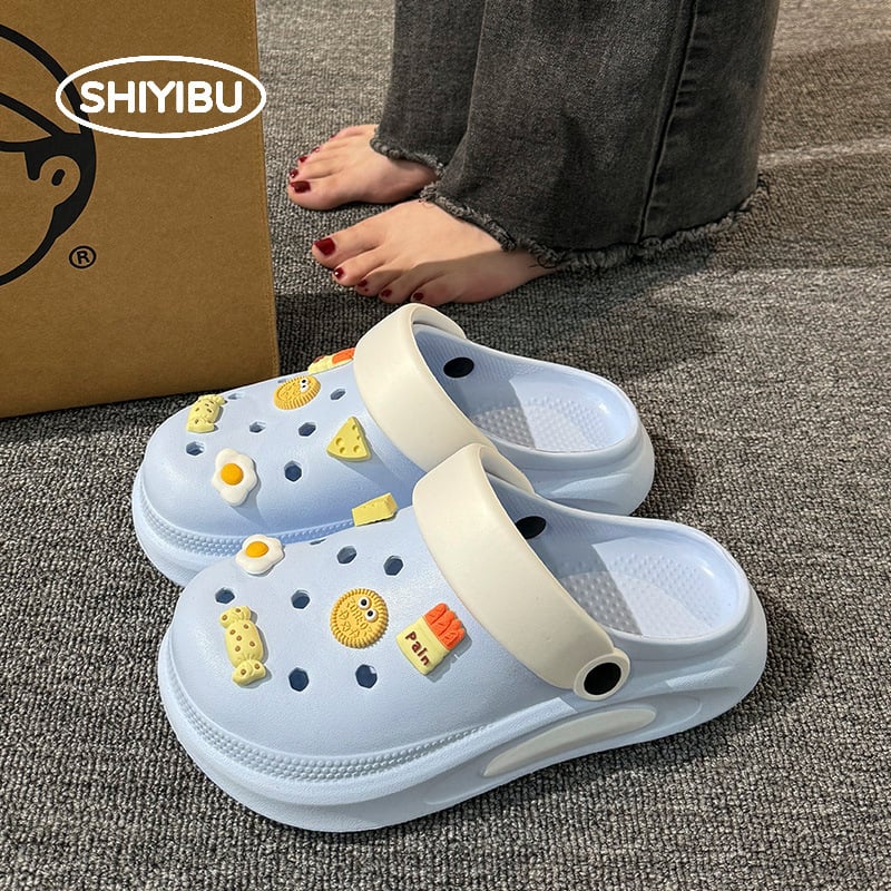 Unisex Crocs-stil papuče s 3–5 cm debelim EVA potplatom, EVA gornji dio i potplat, injekcijsko oblikovana potplata, vodootporne, protuklizne, prozračne za svakodnevnu uporabu