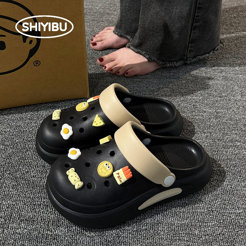 Unisex Crocs-stil papuče s 3–5 cm debelim EVA potplatom, EVA gornji dio i potplat, injekcijsko oblikovana potplata, vodootporne, protuklizne, prozračne za svakodnevnu uporabu