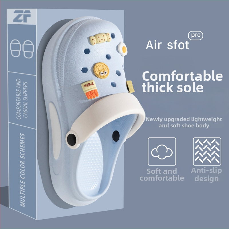 Unisex Crocs-stil papuče s 3–5 cm debelim EVA potplatom, EVA gornji dio i potplat, injekcijsko oblikovana potplata, vodootporne, protuklizne, prozračne za svakodnevnu uporabu