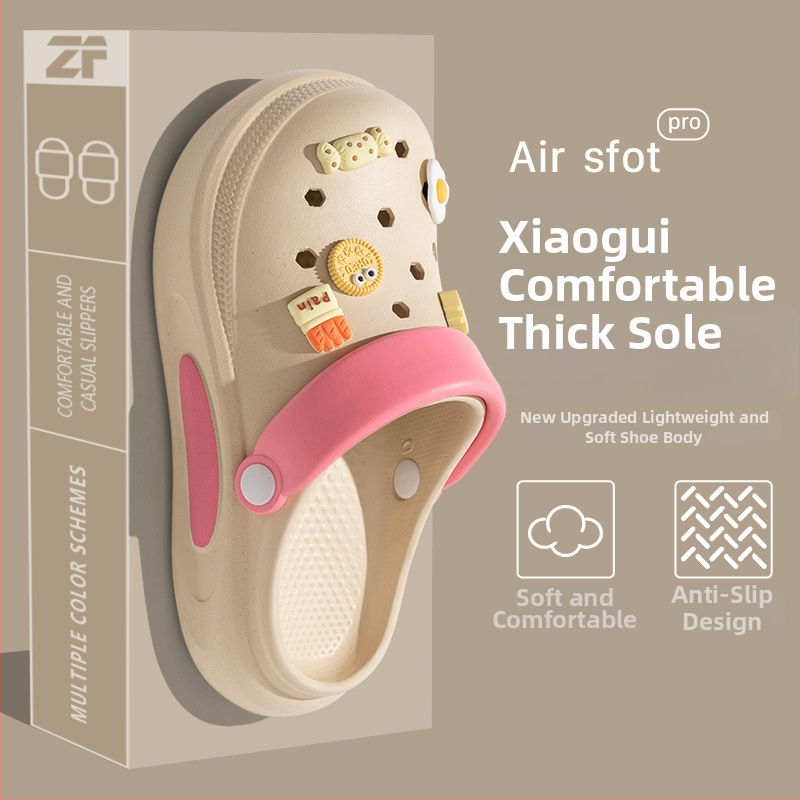 Unisex Crocs-stil papuče s 3–5 cm debelim EVA potplatom, EVA gornji dio i potplat, injekcijsko oblikovana potplata, vodootporne, protuklizne, prozračne za svakodnevnu uporabu