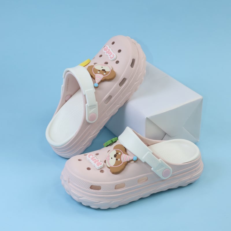 Unisex Crocs stil s debelim potplatom, protuklizno, zatvoren prst, EVA gornji dio i potplat, >3 cm debljina, injekcijsko oblikovanje
