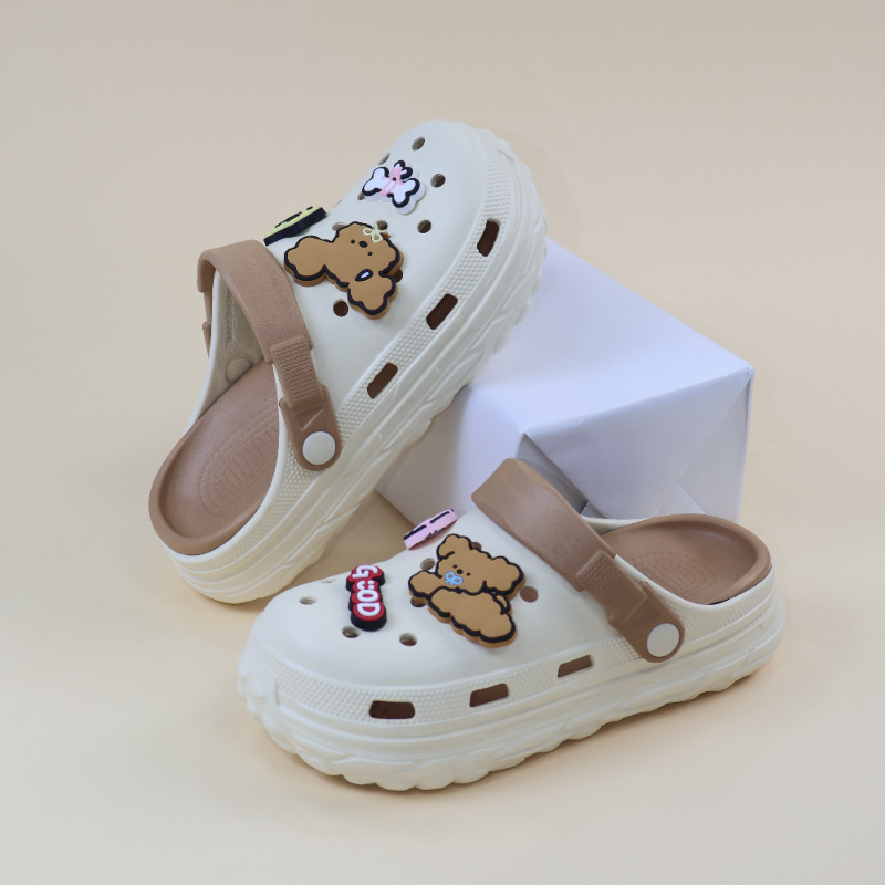 Unisex Crocs stil s debelim potplatom, protuklizno, zatvoren prst, EVA gornji dio i potplat, >3 cm debljina, injekcijsko oblikovanje