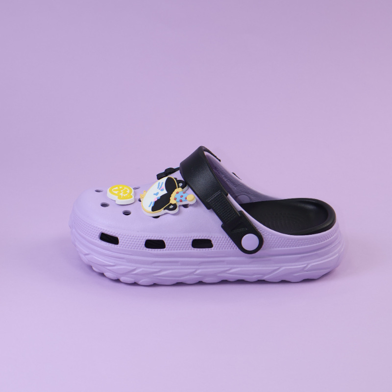Unisex Crocs stil s debelim potplatom, protuklizno, zatvoren prst, EVA gornji dio i potplat, >3 cm debljina, injekcijsko oblikovanje