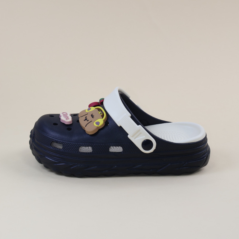 Unisex Crocs stil s debelim potplatom, protuklizno, zatvoren prst, EVA gornji dio i potplat, >3 cm debljina, injekcijsko oblikovanje