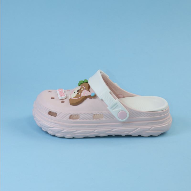 Unisex Crocs stil s debelim potplatom, protuklizno, zatvoren prst, EVA gornji dio i potplat, >3 cm debljina, injekcijsko oblikovanje