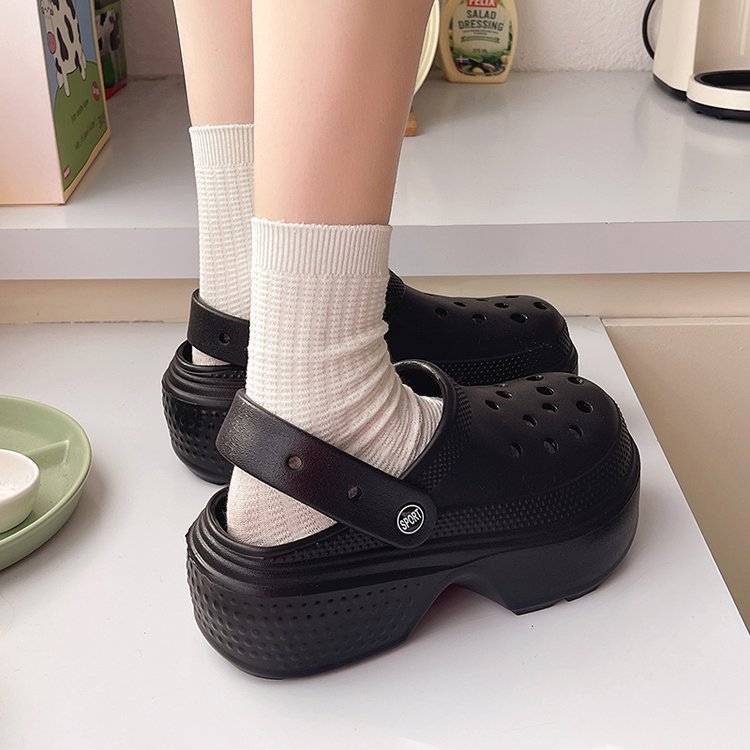 Ženske EVA Baotou papuče s debelim potplatom – 8 cm povećanje visine, protuklizne, slip-on