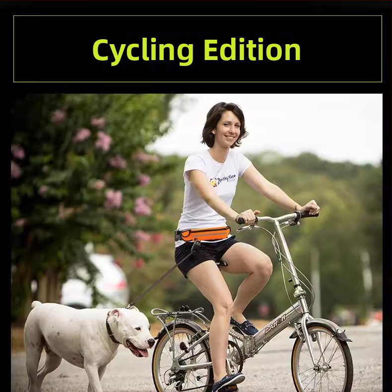 Lesă pentru talie pentru pisici, fără mâini, cu sfoară retractabilă