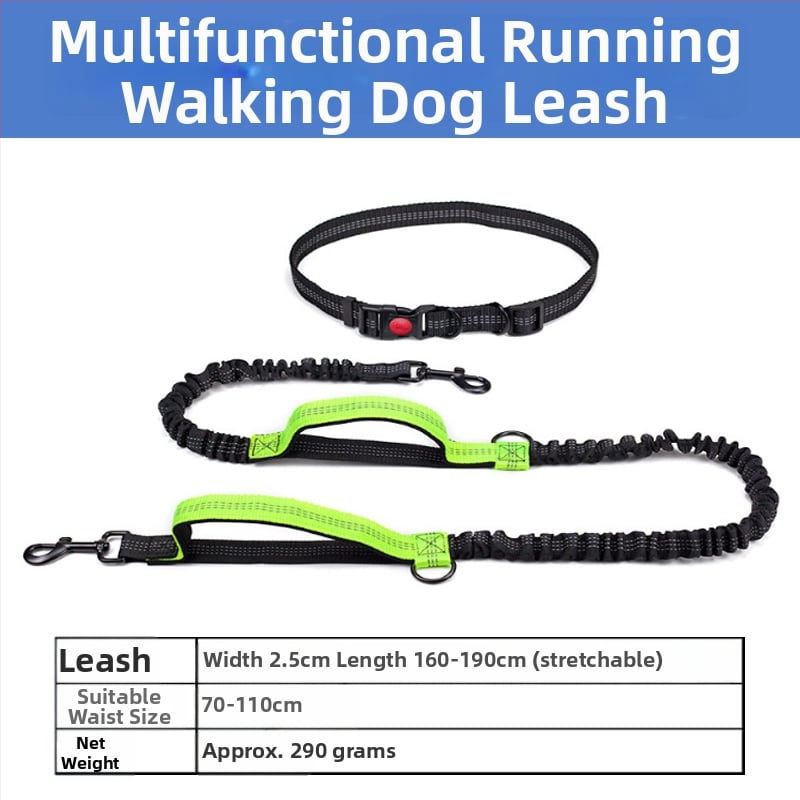 Lesă pentru talie pentru pisici, fără mâini, cu sfoară retractabilă