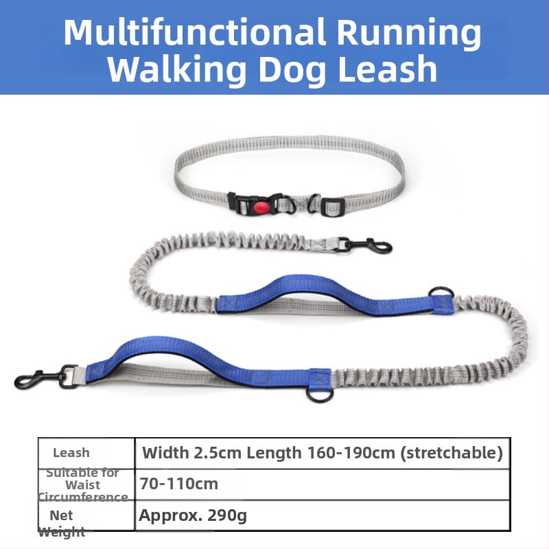 Lesă pentru talie pentru pisici, fără mâini, cu sfoară retractabilă