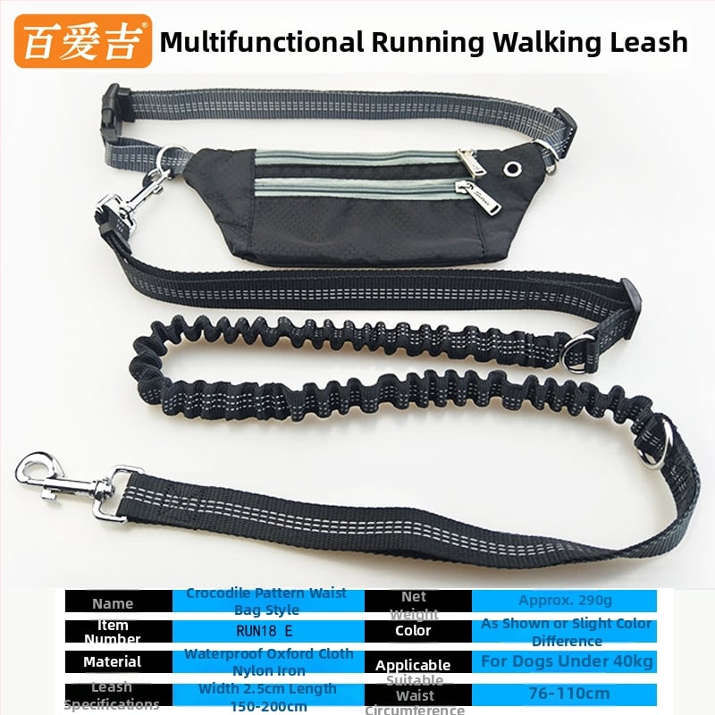 Lesă pentru talie pentru pisici, fără mâini, cu sfoară retractabilă