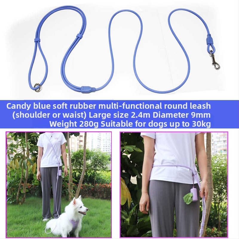 Lesă pentru talie pentru pisici, fără mâini, cu sfoară retractabilă