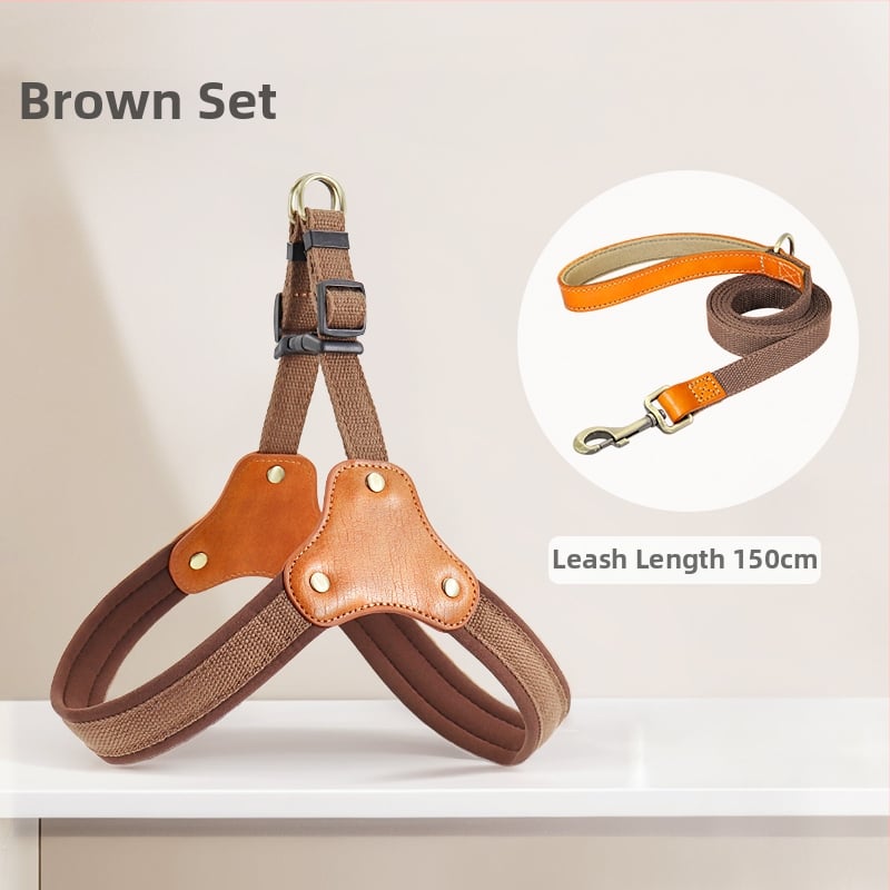 Ham de câine tip vestă cu curele piept-spate