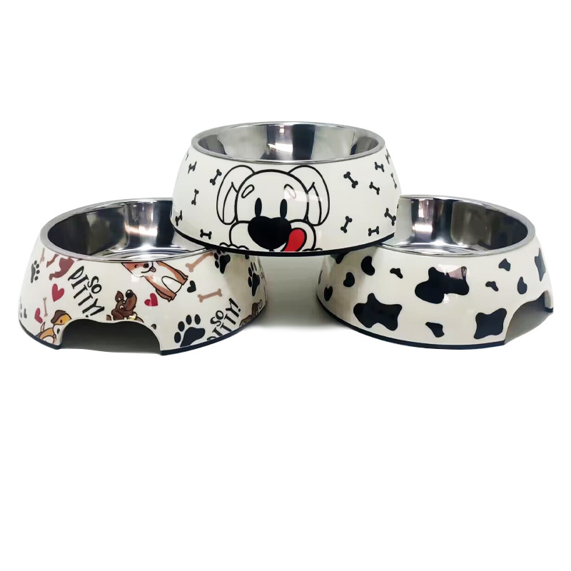 Кучешка купа за храна, меламин и неръждаема стомана, марка Hundred Loves, произход Zhongshan