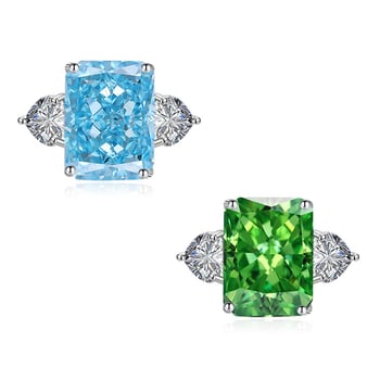 Geometriai réz gyűrű, téglalap alakú dizájn, elektroplakált felület, női divatkiegészítő