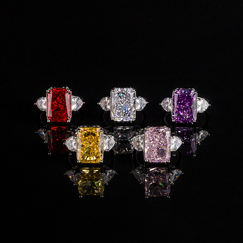 Geometriai réz gyűrű, téglalap alakú dizájn, elektroplakált felület, női divatkiegészítő