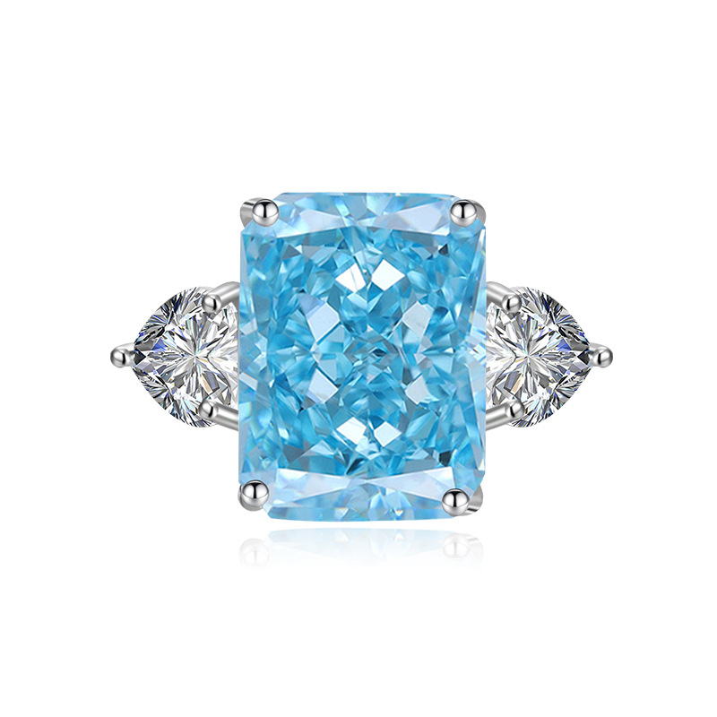 Geometriai réz gyűrű, téglalap alakú dizájn, elektroplakált felület, női divatkiegészítő