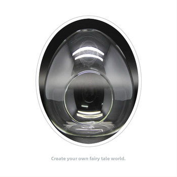 Sticlă borosilicat în formă de ou cu mușchi – mini micro peisaj, sticlă înalt borosilicată, DIY personalizabil (Material: High Borosicate Glass; Process: Blowing; Style: Geometry; Customization: Yes)