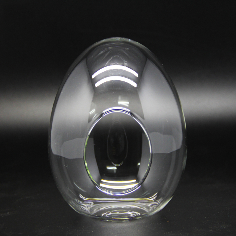 Sticlă borosilicat în formă de ou cu mușchi – mini micro peisaj, sticlă înalt borosilicată, DIY personalizabil (Material: High Borosicate Glass; Process: Blowing; Style: Geometry; Customization: Yes)