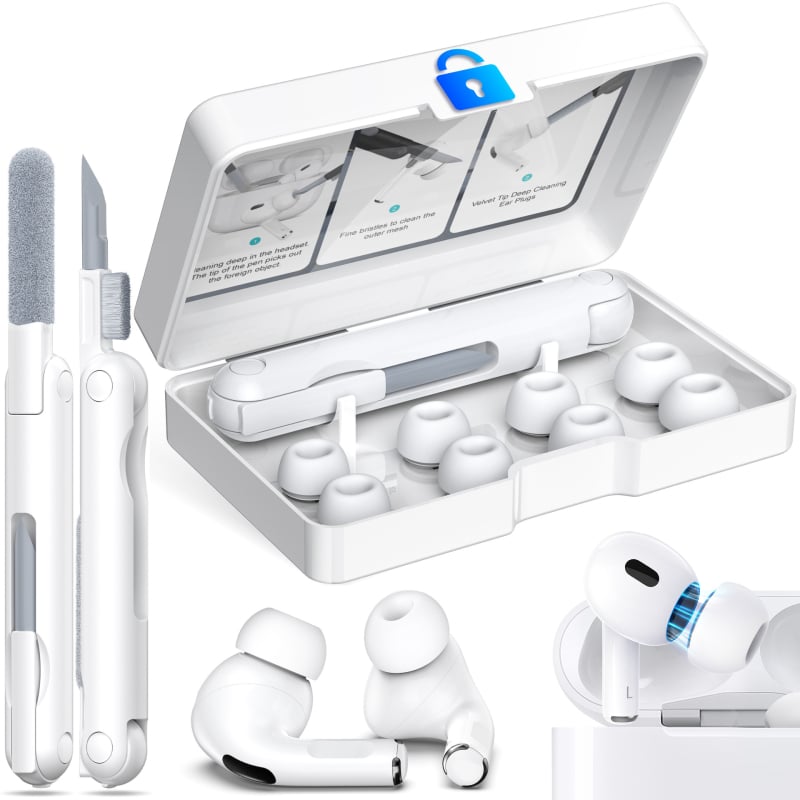 Set za čišćenje AirPods Pro 2 sa silikonskim kućištima za uši i čistilnim flomasterom