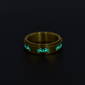Prsten od nehrđajućeg čelika, stil životinja/zodijak, elektroplatiranje, unisex