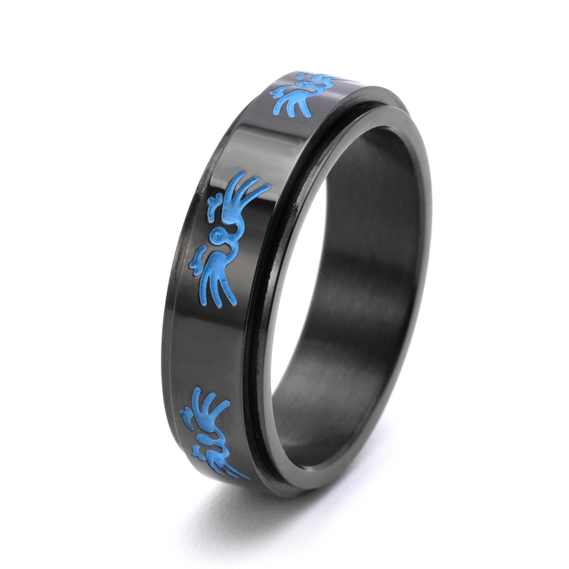 Prsten od nehrđajućeg čelika, stil životinja/zodijak, elektroplatiranje, unisex