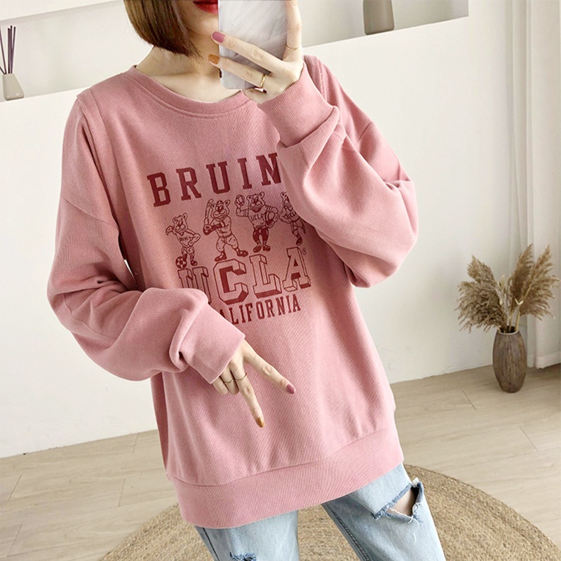 Pulover de alăptare, 95% bumbac, mâneci lungi, guler rotund, deschidere pentru alăptat, stil japonez-coreean, primăvara 2025