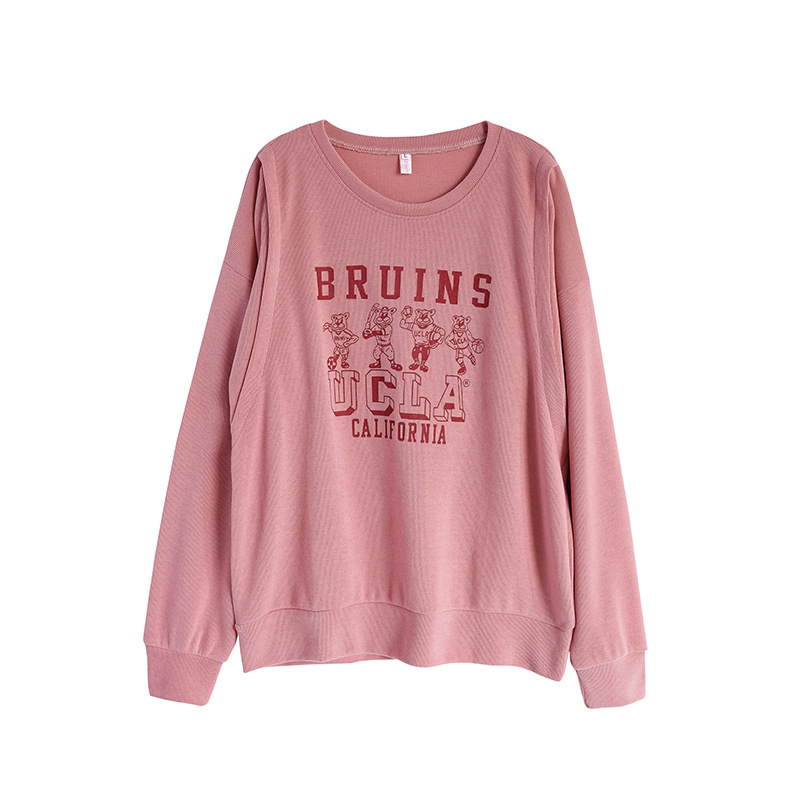 Pulover de alăptare, 95% bumbac, mâneci lungi, guler rotund, deschidere pentru alăptat, stil japonez-coreean, primăvara 2025