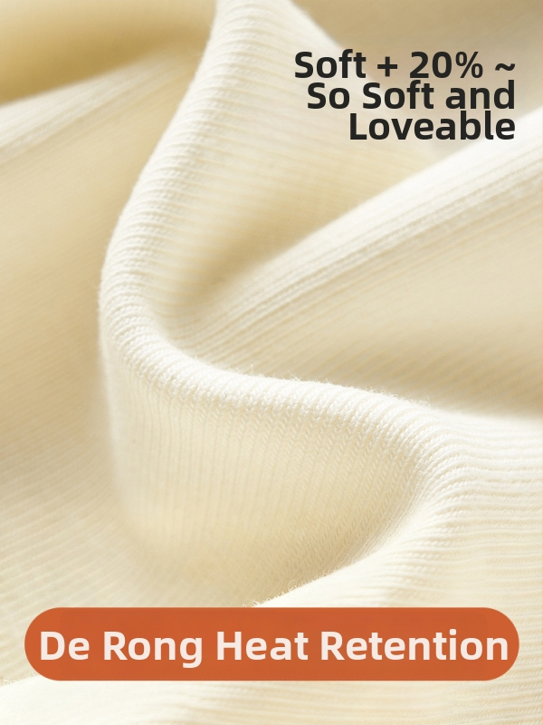 Set de lenjerie termică maternitate cu fleece pentru iarnă — croială slim, cu glugă, mâneci lungi, decolteu în V, top și pantaloni, amestec poliester-spandex