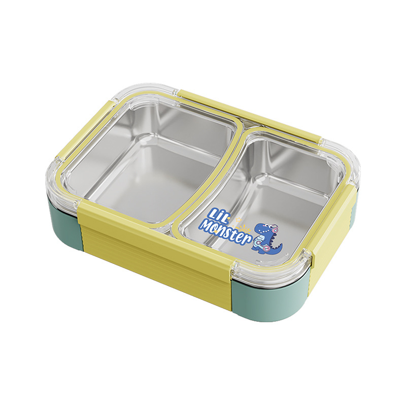 304 неръждаема стомана Изолирана кутия за обяд с четири отделения, двойнослойна, 800–1000 ml