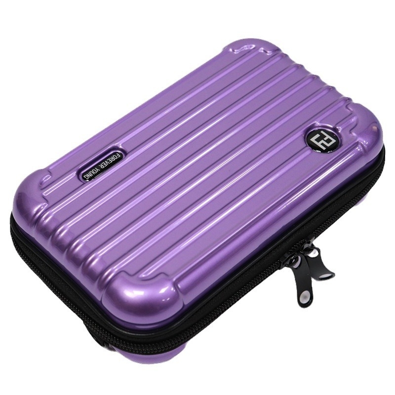 Козметична чантичка с твърд корпус, ABS+PC, водоустойчива, цип