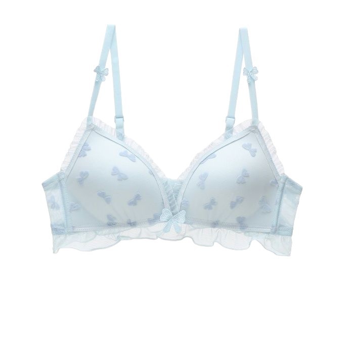 Дамски сутиен с 3/4 чашка и дантела, Push-Up, найлон, формовани чашки с тънък горен и по-дебел долен край, регулируеми презрамки