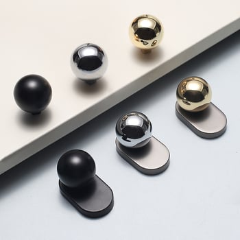 Szekrényajtó fogantyú, szekrényekhez és fiókokhoz, cinkötvözet, modell 8602, modern minimalista stílus