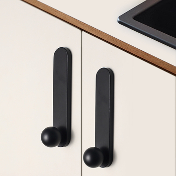 Szekrényajtó fogantyú, szekrényekhez és fiókokhoz, cinkötvözet, modell 8602, modern minimalista stílus