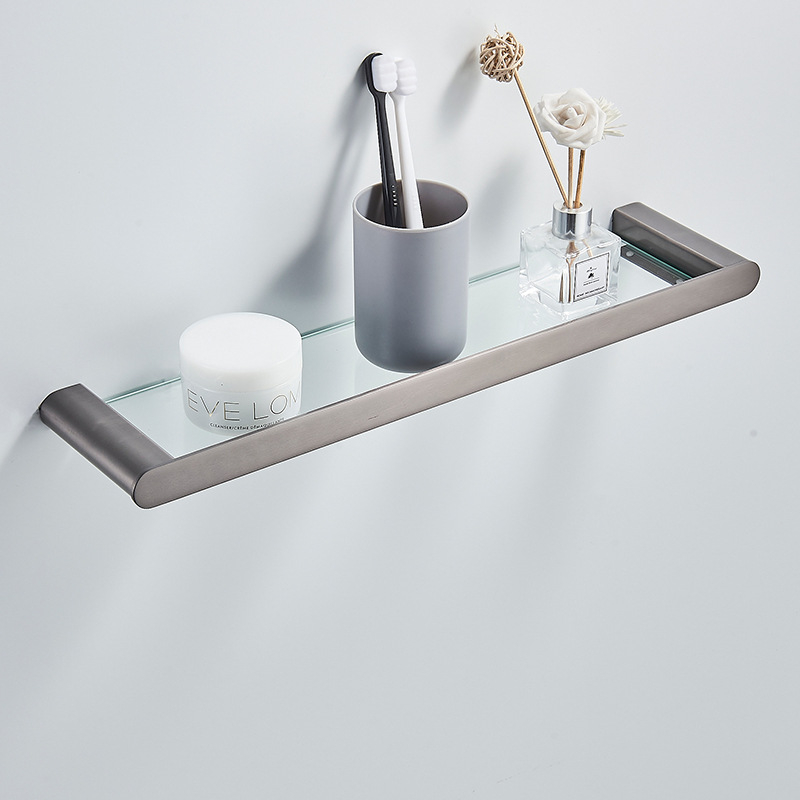 Set kupaonskih dodataka od nehrđajućeg čelika, pet dijelova, moderni minimalistički stil: držač za ručnike, stalak za ručnike, kukice, držač za papir, model QY-45