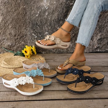 Tip proizvoda: Flip-flop; gornji PU; potplat od gume; klinasti potpetica 3-5 cm; debeli potplat; europski i američki stil