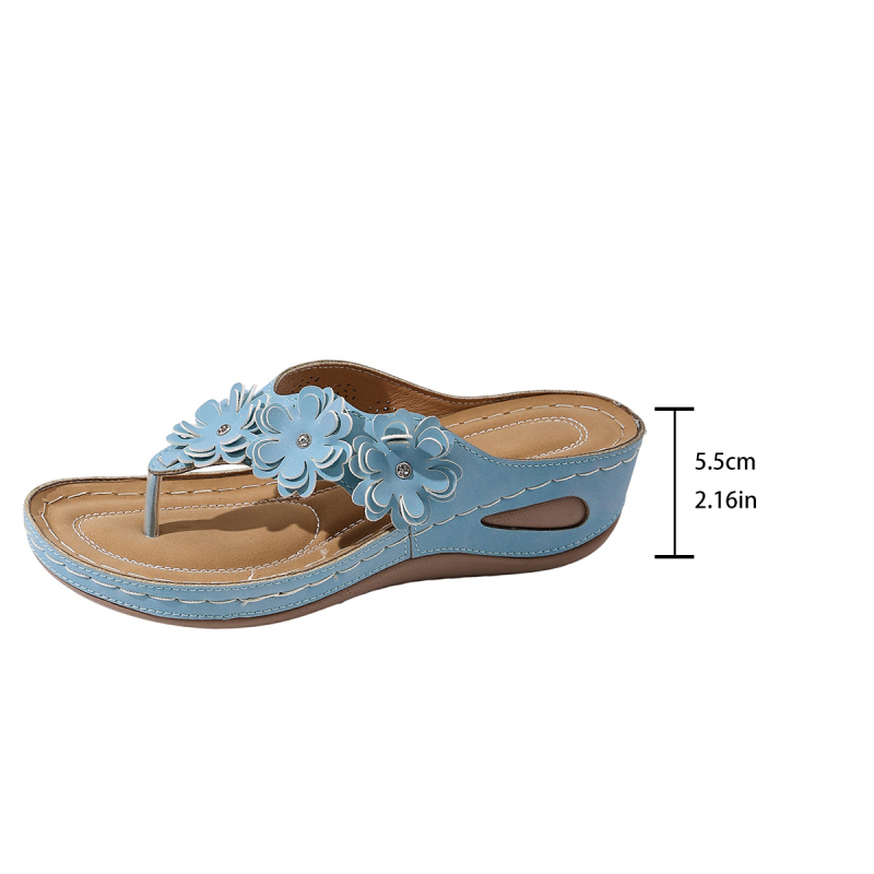 Tip proizvoda: Flip-flop; gornji PU; potplat od gume; klinasti potpetica 3-5 cm; debeli potplat; europski i američki stil