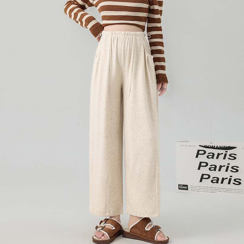 Kismama nadrág, tavasz-ősz, laza szabás, has támasz nélkül, hossz 9/10, poliészter ≥95%, 2025